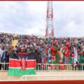 Kenyans cheer the athletes during the Absa Kip Keino Classic Continental Tour at the Nyayo National Stadium in Nairobi, Kenya on Friday 24 April, 2026 / Photo: Kip Keino Classic Continental Tour