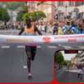 Dennis Kipkogei and Beatrice Cheserek crossing the finish tape at the 2026 Gutenberg Mainz Half Marathon / Photo credit: Gutenberg Halbmarathon Mainz / Mirja