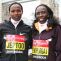 Priscah Jeptoo and Edna Kiplagat in London / Photos from the Virgin London Marathon team