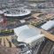 Aerial view of the Aquatics Centre and the Olympic Stadium / © ODA