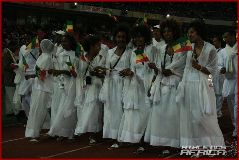 Ethiopian athletes at the All Africa Games in Maputo 2010