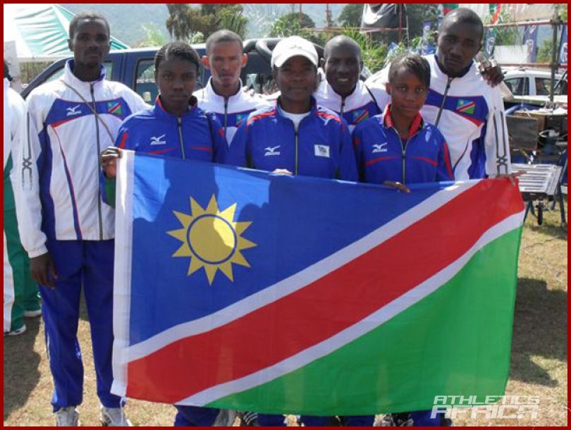 Namibian team at the 2011 (CAA SR) Half Marathon/Photo: Namibia Sport