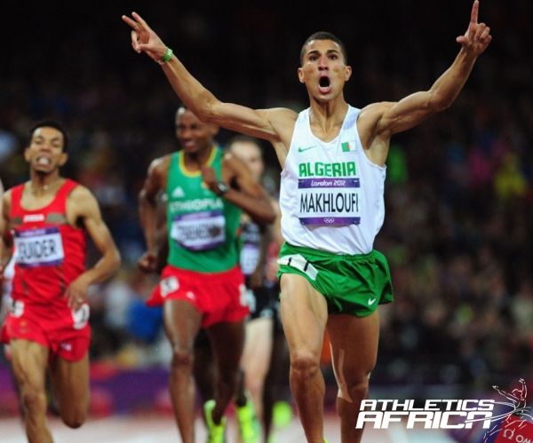 Algeria's Taoufik Makhloufi winning the men's 1500m at London Olympics / Photo: LOCOG