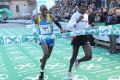 Pictured from left: Mo Farah & Imane Merga on the finish line in 2010  (Foto: BOclassic/Remo Mosna)