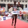 Henry Sugut winning the Vienna City Marathon in 2012. Credit essential: photorun.net / Jean-Pierre Durand