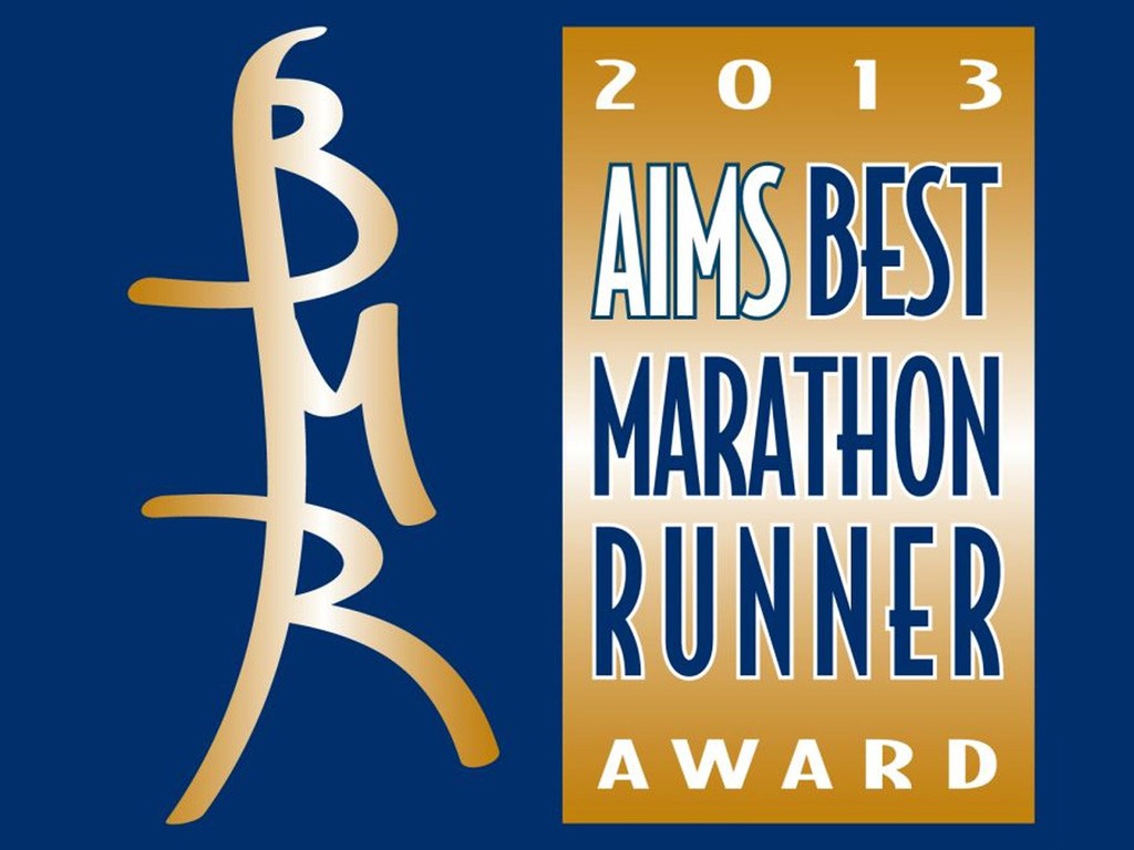 Logo of the AIMS Best Marathon Runner of the Year Award
