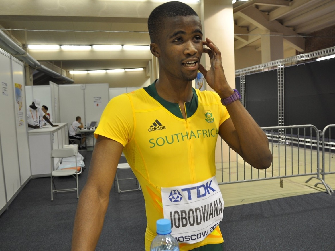 The 2013 World Student sprint double champion, Anaso Jobodwana of South Africa