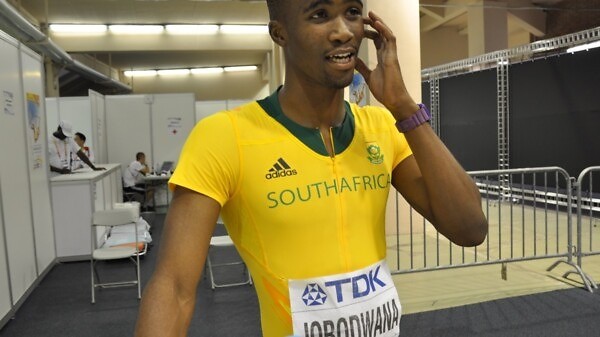 The 2013 World Student sprint double champion, Anaso Jobodwana of South Africa