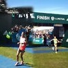 Lesotho's Lebenya Nkoka and Russia's Nina Podnebesnova wins the 56km Old Mutual Two Oceans Marathon 2014