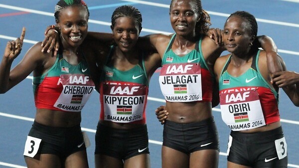 Kenya’s women’s 4x1500m quartet (Mercy Cherono, Faith Kipyegon, Irene Jelagat and Hellen Obiri)/ Photos credit: Derek Smith