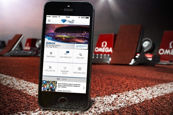 OMEGA and IAAF Diamond League launch smartphone app