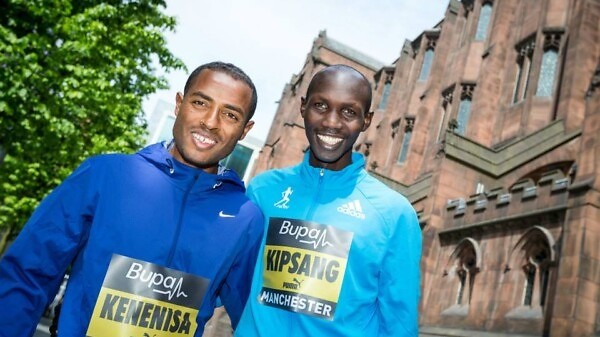 Kenenisa Bekele and Wilson Kipsang at Bupa Great Manchester Run