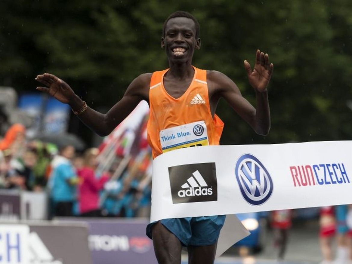 Prague Marathon 2014 male race winner Patrick Terer / Photo credit: Volkswagen Prague Marathon