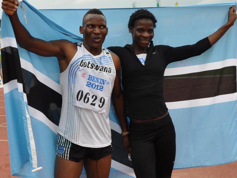 Botswana's pride: Isaac 'Izak' Makwala and Amantle Montsho / Photo creidt: Yomi Omogbeja