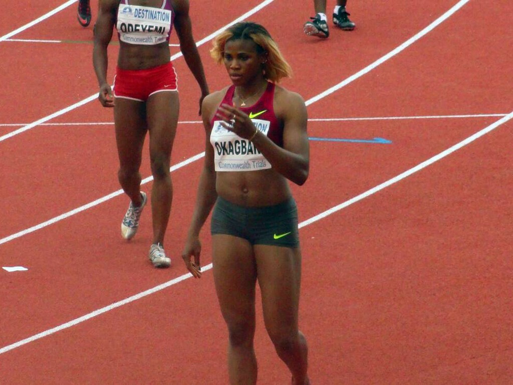 Blessing Okagbare at the 2014 All Nigeria Athletics Championships in Calabar