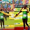South Africa's Bongmusa Mthembu claimed the 2014 Comrades Marathon title in Durban