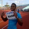 Mark Jelks wins the Men's 100m ahead of Mozavous Edwards at Calabar 2014 / Photo credit: Tunde Eludini