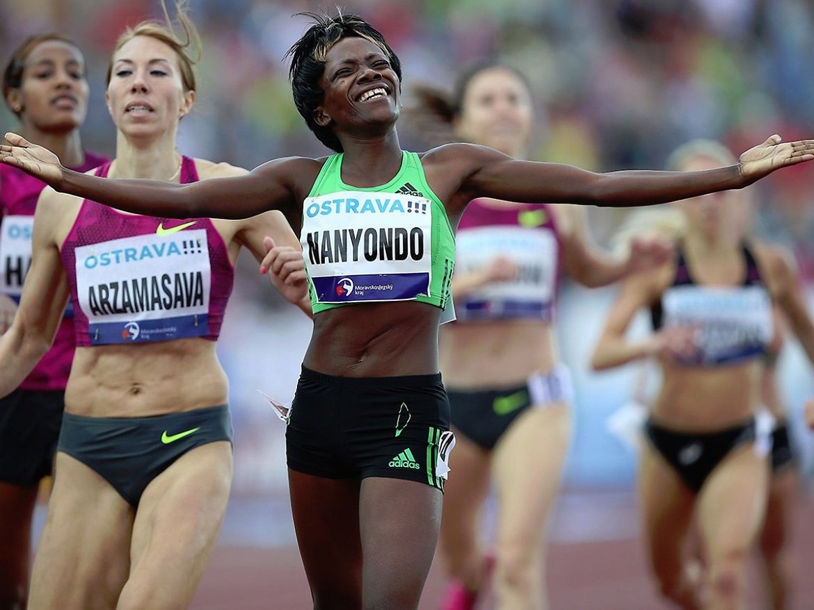 Winnie Nanyondo of Uganda at the 53rd Golden Spike athletics meeting in Ostrava / Photo: Pavel Lebeda, Lud?k Šipla (sport-pics.cz)