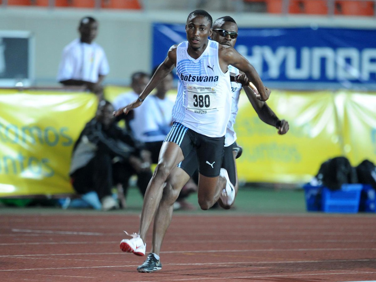 Botswana's budding 400m runner, Pako Seribe during the All-Africa Games in Maputo 2011.