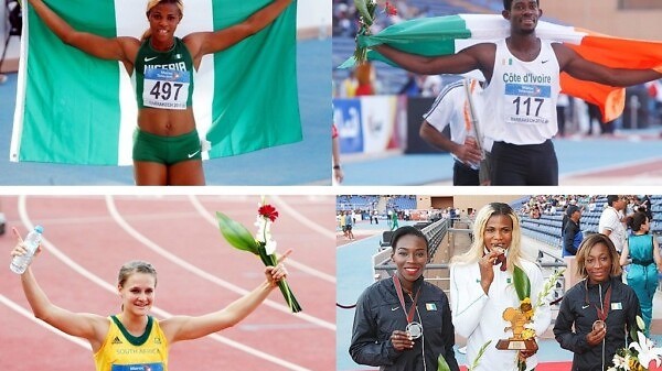 Winners on day 2 at the African athletics championships in Marrakech 2014
