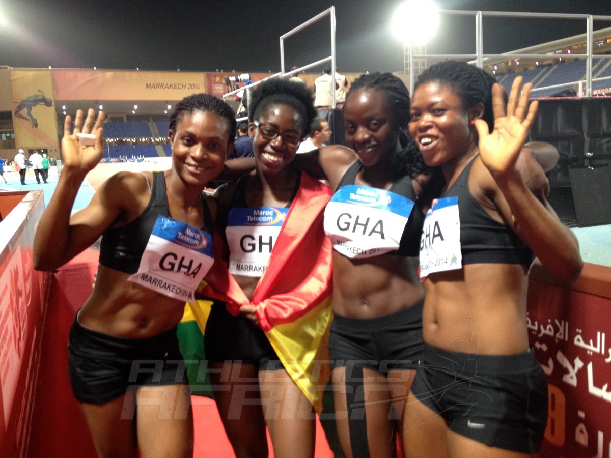 Ghana's 4x100m women's team / Photo credit: Yomi Omogbeja