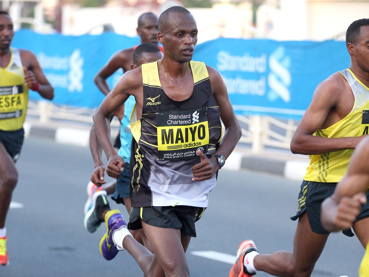 Jonathan Maiyo in the 2014 Tokyo Marathon - Victah Sailer / Photorun.net