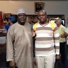 Our Editor with the CAA President, Hamad Kalkaba Malboum / Photo credit: Yomi Omogbeja