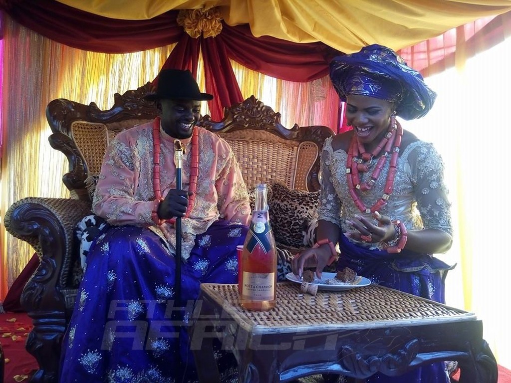Blessing Okagbare's traditional marriage to former Heartland FC of Owerri soccer player, Igho Jude Otegheri / Photo Credit: Neyin Prince - Footballer with IGHO FC.