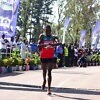 Kenya’s Hillary Kipkorir Kemboi wins the men's race at the 2014 Obudu International Mountain Race in Cross Rivers, Nigeria/ Photo credit: LOC