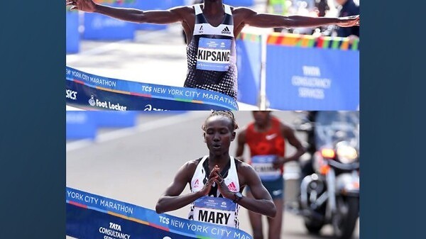 Kenyans Wilson Kipsang and Mary Keitany won the New York City marathon in 2014 / Photo: Organisers