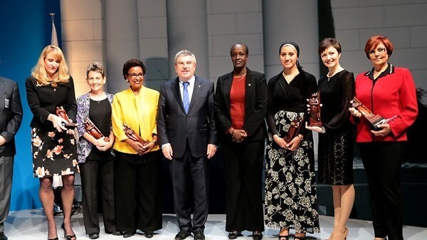 Tunisian Meriem Cherni Mizouni wins the 2014 IOC Women and Sport World Trophy ' Photo credit: IOC Media / Flickr
