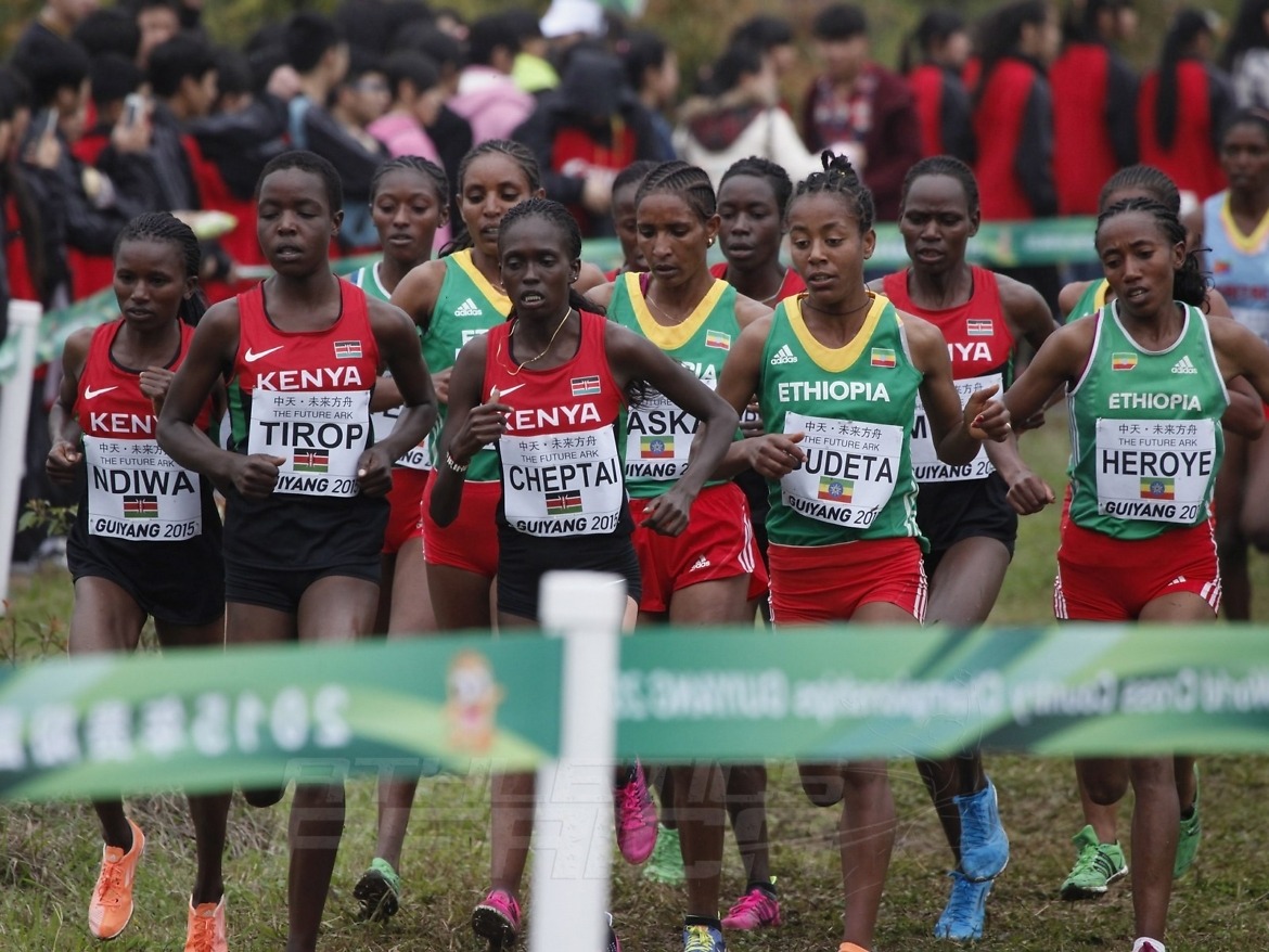 Senior women race at the IAAF World Cross Country Championships, Guiyang 2015 / Photo credit: © Getty Images for IAAF
