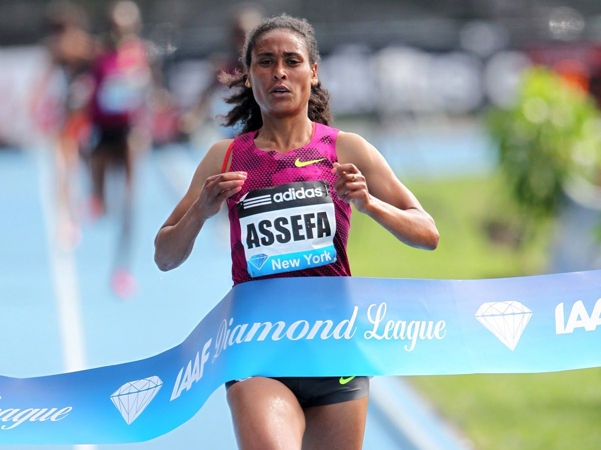 Sofia Assefa from Ethiopia in action at the IAAF Diamond League in Doha last year.