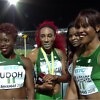 Nigeria, winners of the women's 4x200m at the IAAF/BTC World Relays, Bahamas 2015