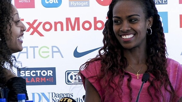 Ethiopia’s world indoor 3,000m champion, Genzebe Dibaba at the media conference in Oslo - IAAF Diamond league 2015 / Photo: Marina Heier / IAAF Diamond League