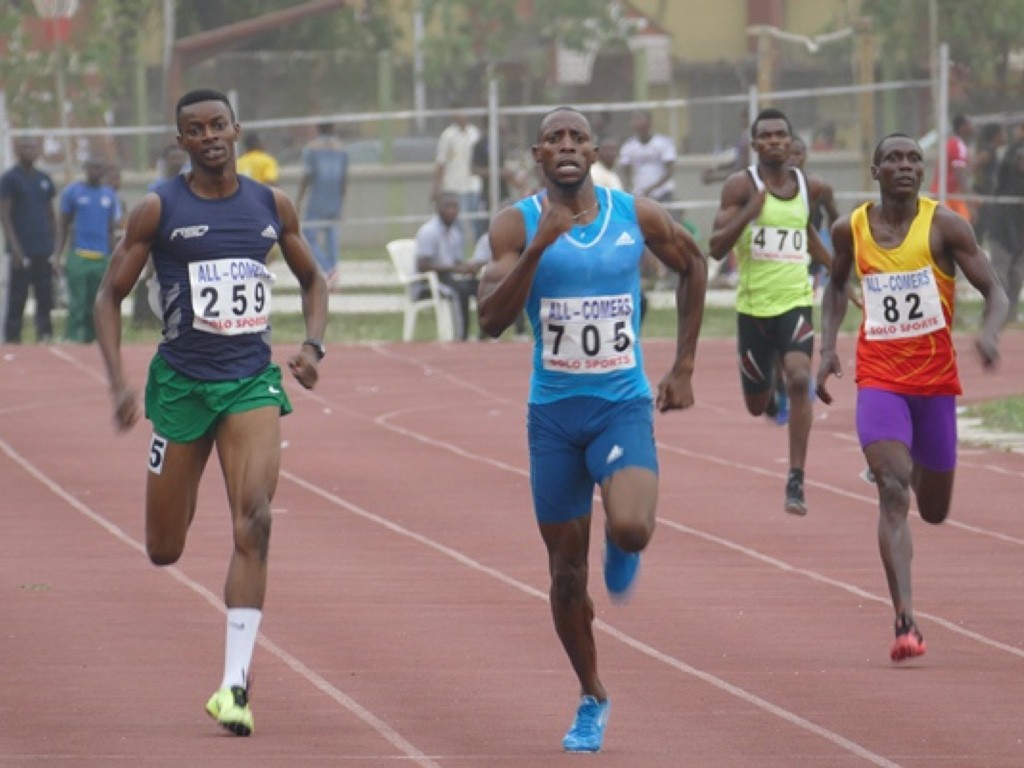 Nigerian athletes at the AFN Golden League Meeting