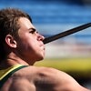 Paul Jacobus Botha of South Africa in action during the Boys Javelin Throw Final on day five of the IAAF World Youth Championships, Cali 2015