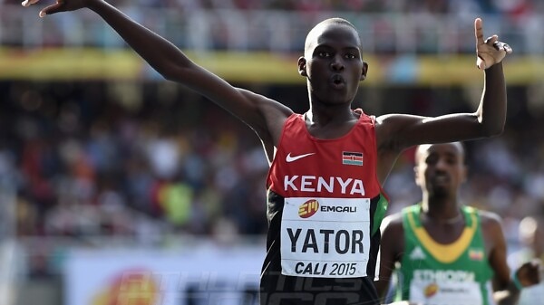 Richard Yator Kimunyan of Kenya in action during the mens 3000m Final on day five of the IAAF World Youth Championships, Cali 2015 on July 19, 2015 in Cali, Colombia. (Photo by Buda Mendes/Getty Images for IAAF)