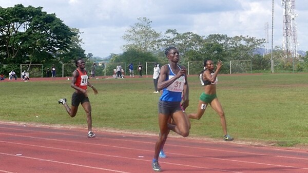 Nigeria's Tosin Adeloye winning the women's 400m in Akure / Photo credit: Making of Champions