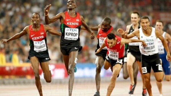Asbel Kiprop wins Kenya's 7th Gold medal at the IAAF World Championships in Beijing 2015 / Photo credit: Getty images for the IAAF