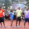 Nigeria's Olympic Medallists Deji Aliu, Glory Alozie, Uchenna Emedolu and Francis Obikwelu presented as Judges for the Top Sprinter Genesis auditions / Photo: MOC