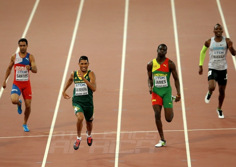 Wayde van Niekerk of South Africa winning the men's 400m on day 5 at the 2015 IAAF World Championships in Beijing, China / Photo credits: Getty Images for the IAAF