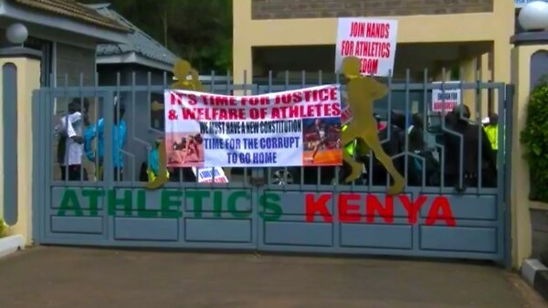 Kenyan athletes storm Athletics Kenya HQ in protest against corruption