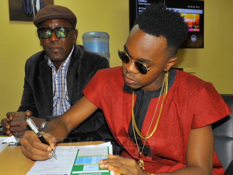 Nigeria dance-hall artiste Patrick Nnaemeka Okorie a.k.a Patoranking is the latest celebrity to sign on for the 2016 Access Bank Lagos City Marathon/Photo: Organisers