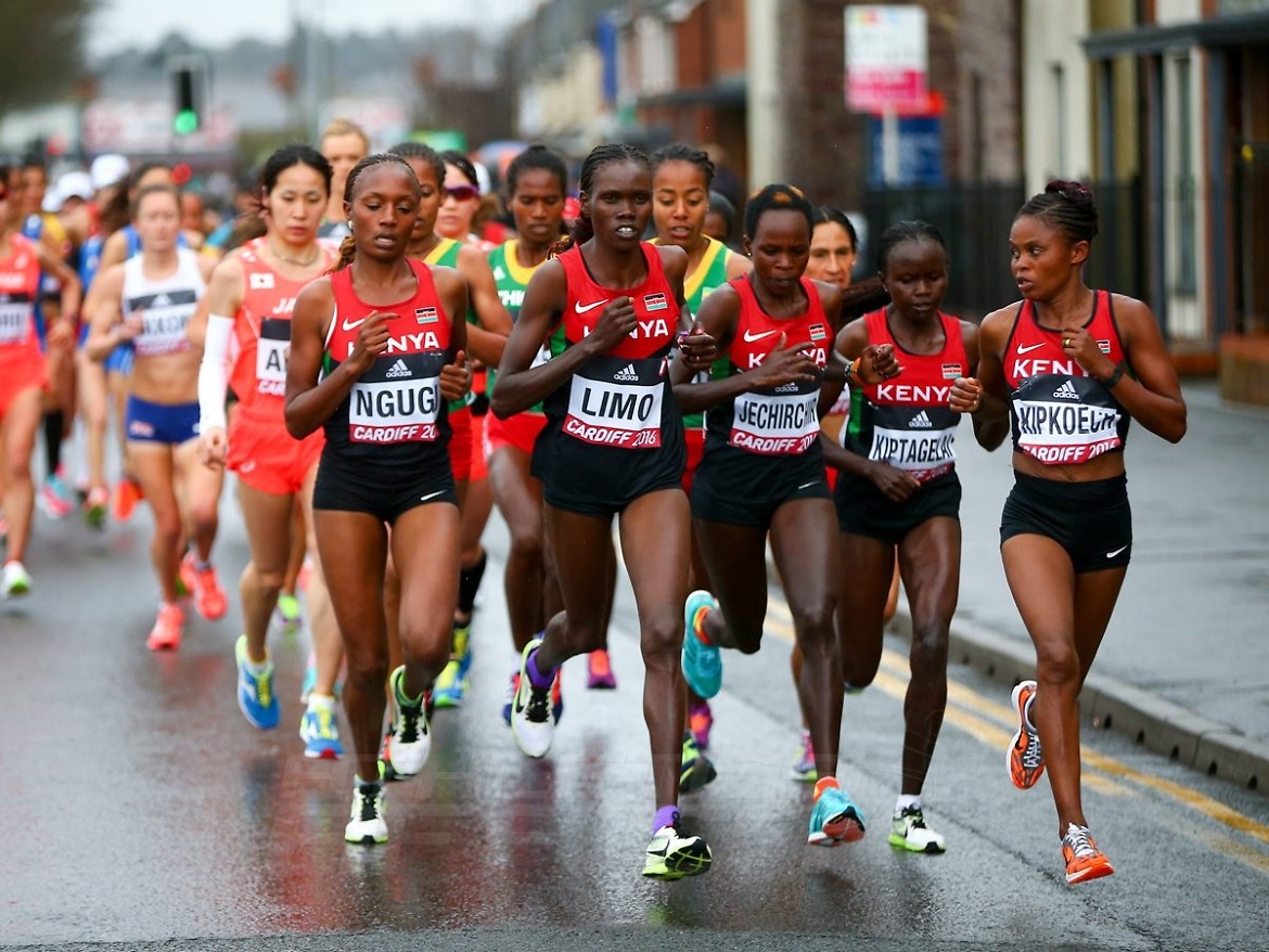 Women's race during the IAAF/Cardiff University World Half Marathon Championships on March 26, 2016 in Cardiff, Wales (Photo by Jordan Mansfield/Getty Images for IAAF)