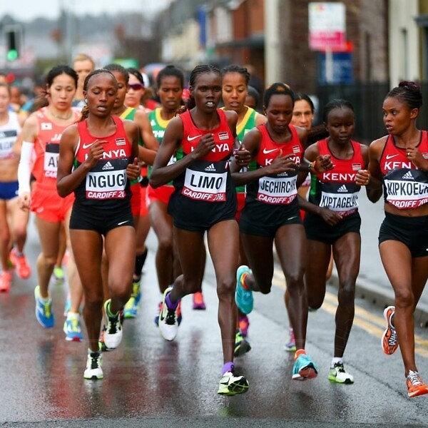 Women's race during the IAAF/Cardiff University World Half Marathon Championships on March 26, 2016 in Cardiff, Wales (Photo by Jordan Mansfield/Getty Images for IAAF)