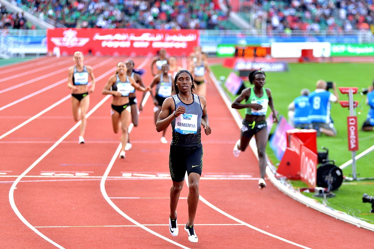 Caster Semenya from South Africa at the 2016 IAAF Diamond League in Rabat / Photo Credit: IDL