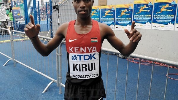 Amos Kirui kept Kenya’s perfect U20 World Championships streak in the 3000m Steeplechase going in Bydgoszcz 2016 / Photo credit: Yomi Omogbeja