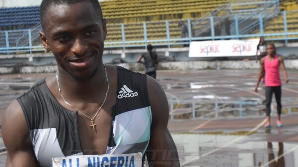 Seye Ogunlewe retains All-Nigeria 100m crown in Sapele 2016 / Photo credit: AFN
