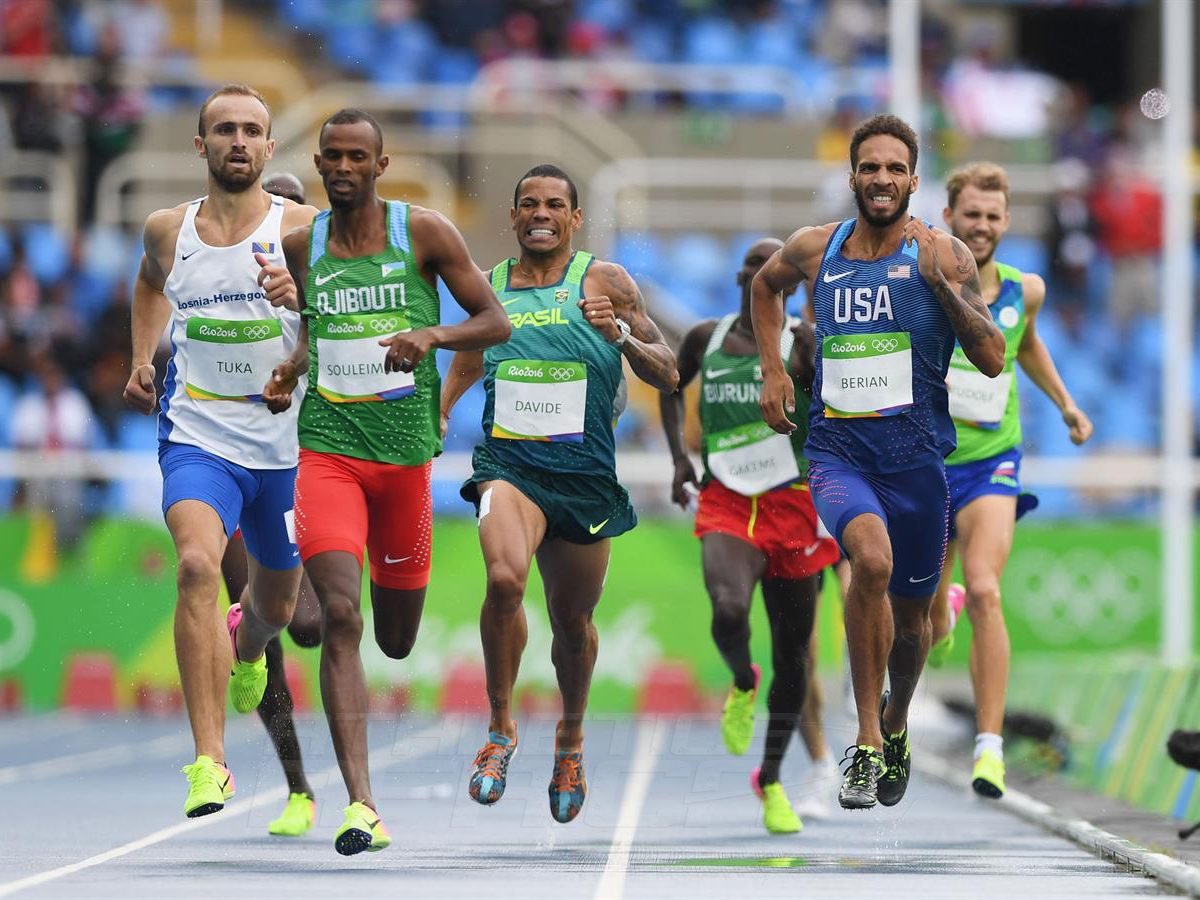 Ayanleh Souleman of Djibouti in the men’s 800m semi-finals at Rio 2016 / Photo credit: Norman Katende
